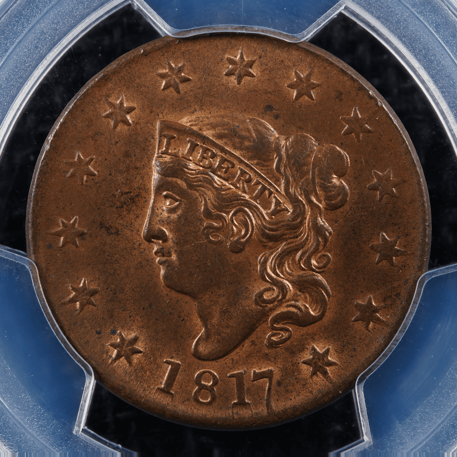 1817 Coronet Cent 13 Stars