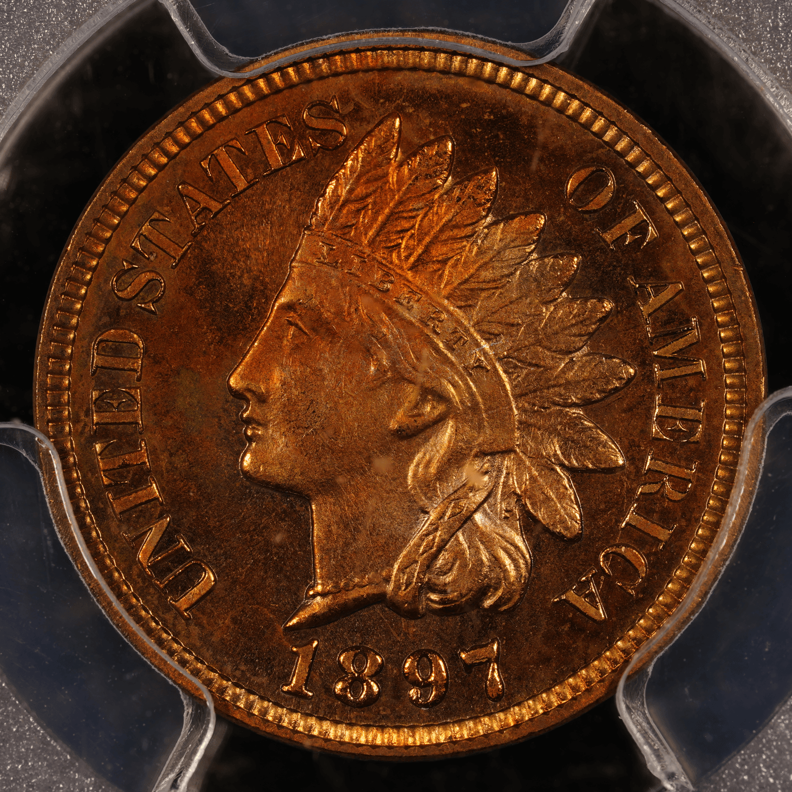 1897 Indian Head Cent (Proof) Cameo