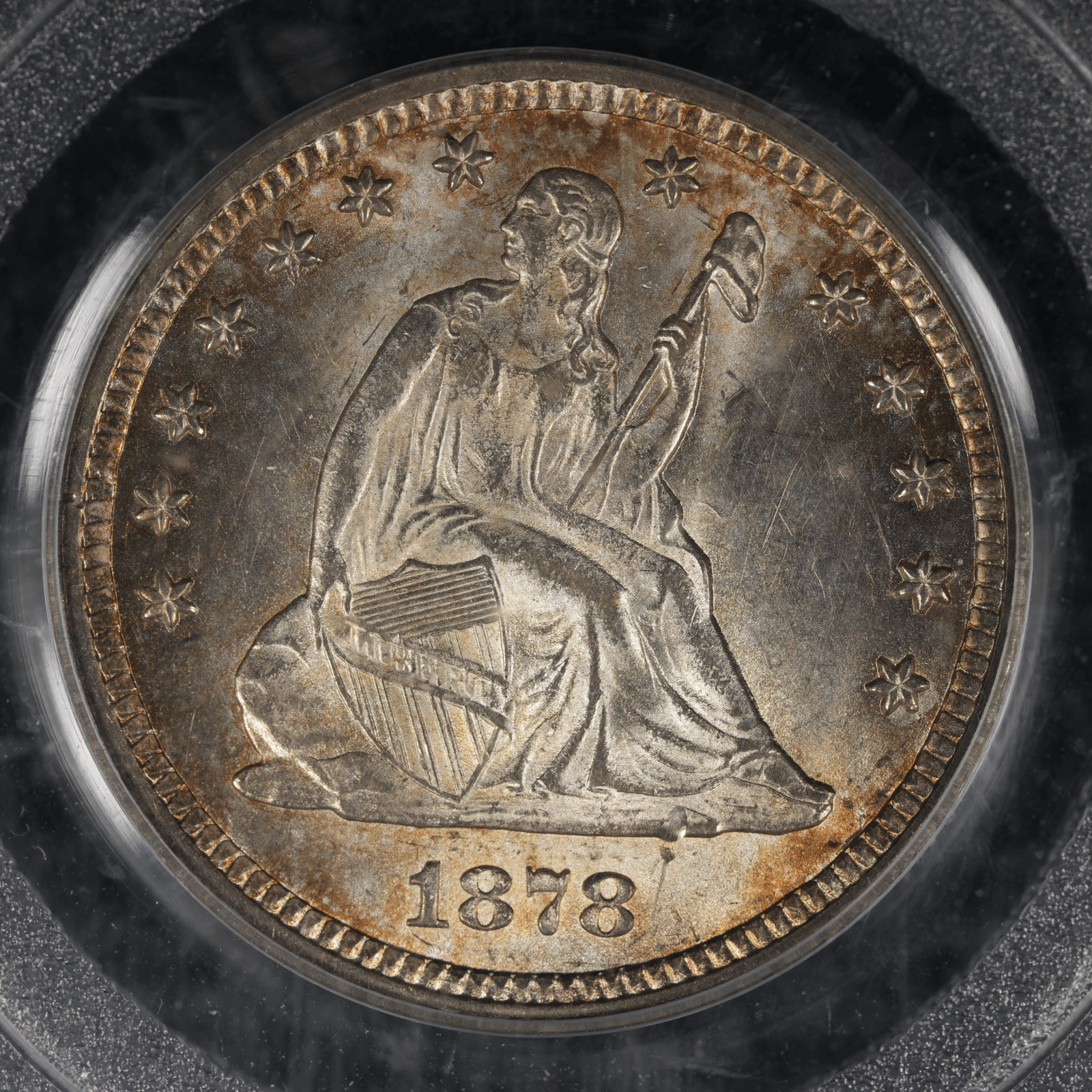 1878-CC Liberty Seated Quarter