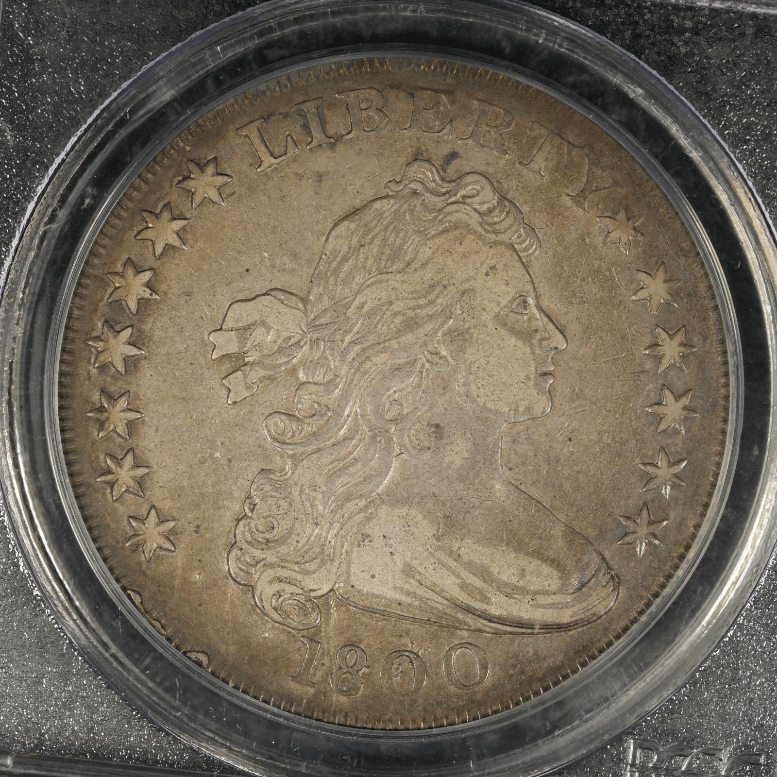 1800 Draped Bust Dollar Dotted Date, B-14, BB-194, R.3