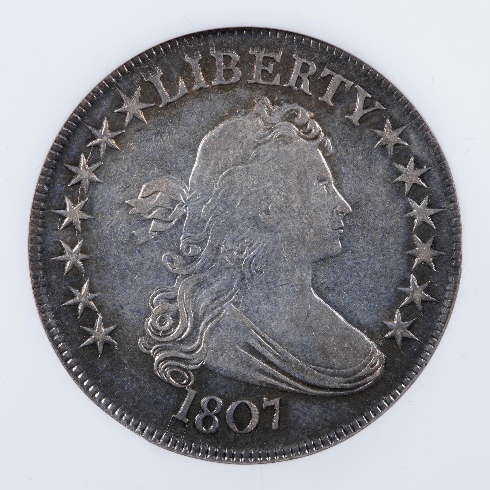 1807 Draped Bust Half Dollar O-105, T-4, R.1