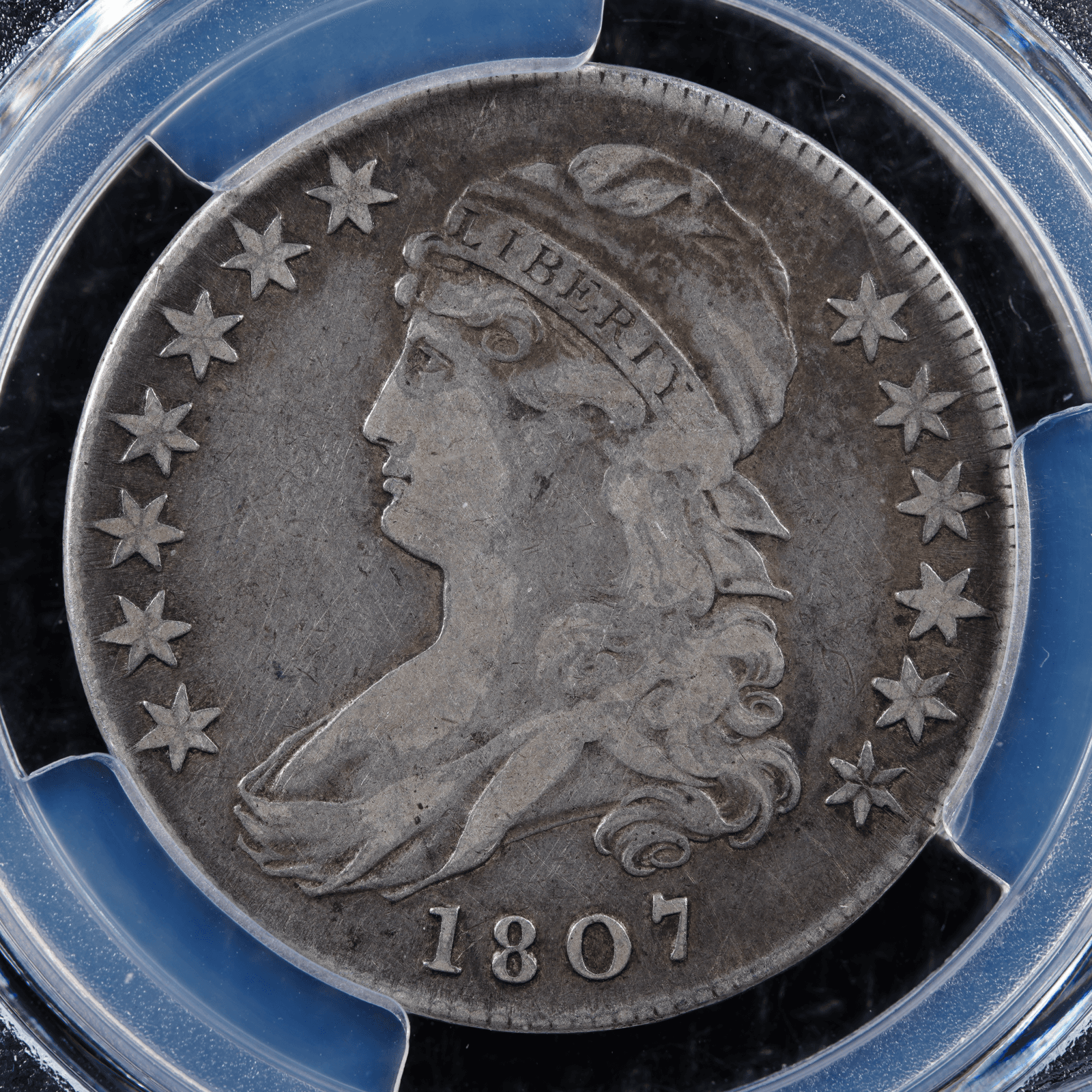 1807 Capped Bust Half Dollar O-112, Lg Stars, 50/20